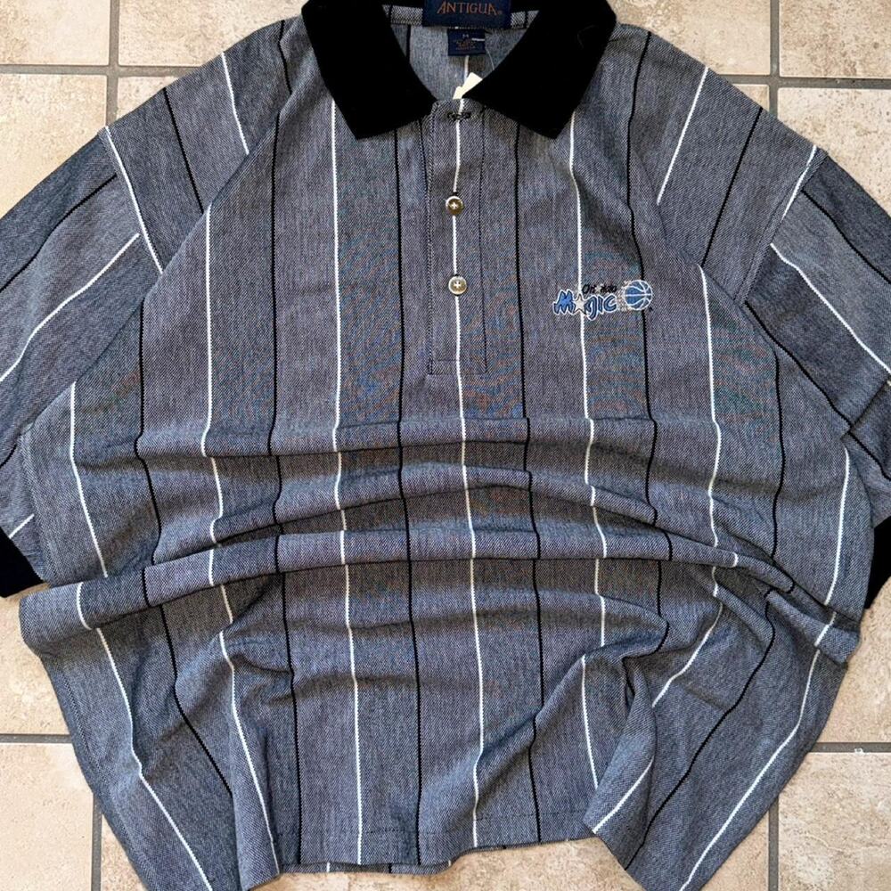 NBA Antigua Orlando Magic Short Sleeve Polo Shirt - Size M